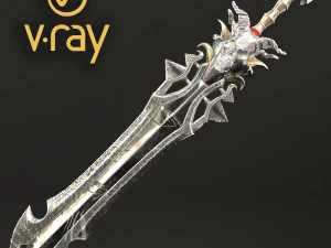 fantasy sword 18 3D Model