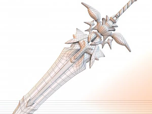 fantasy sword 19 3D Model