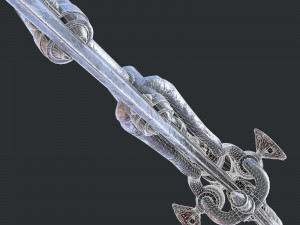 fantasy sword 20 3D Model