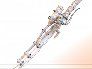 fantasy sword 20 3D Model