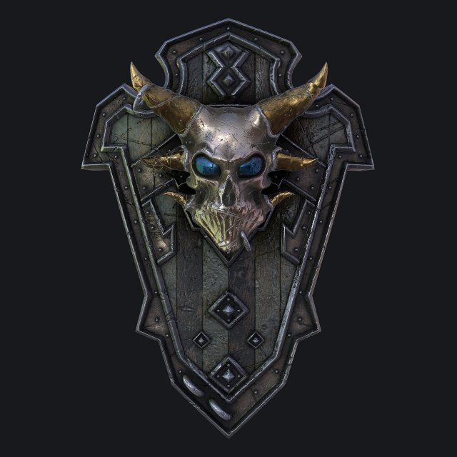 fantasy shield 3 3D Model .c4d .max .obj .3ds .fbx .stl .blend 