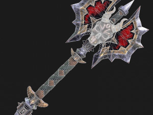 fantasy axe 2 Modèle 3D