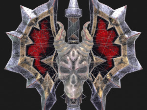 fantasy axe 2 Modèle 3D