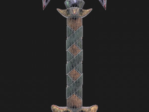 fantasy axe 2 Modèle 3D
