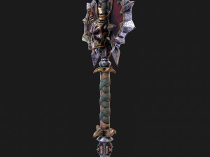 fantasy axe 2 Modèle 3D