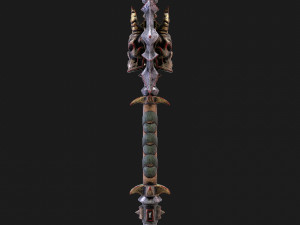 fantasy axe 2 Modèle 3D