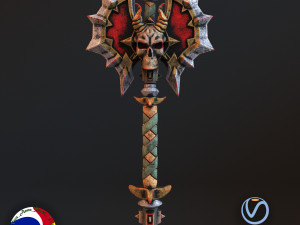 fantasy axe 2 Modèle 3D