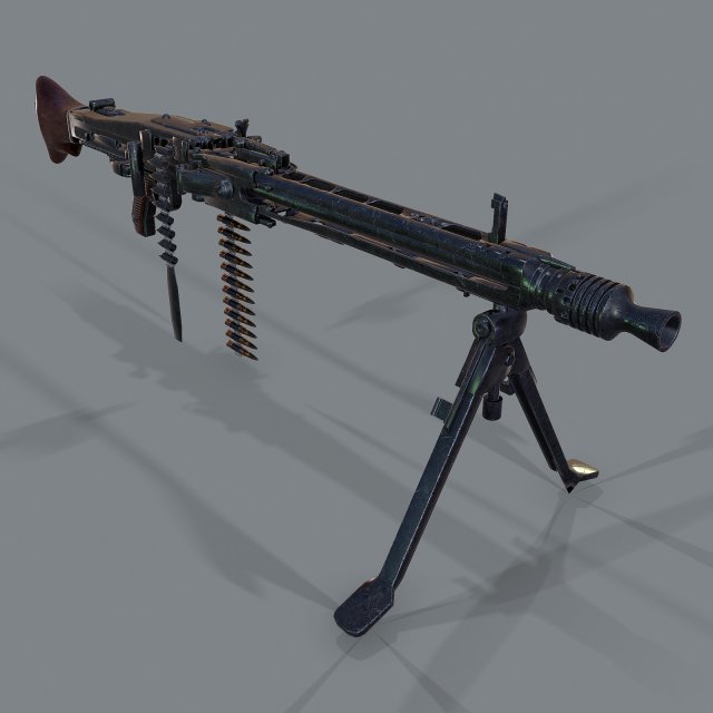 mg-42 Modelo 3D .c4d .max .obj .3ds .fbx .stl .blend 