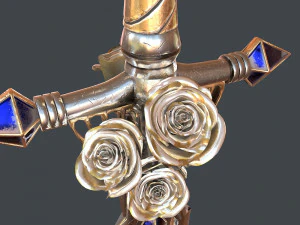 fantasy sword 21 3D Model