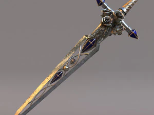 fantasy sword 21 3D Model