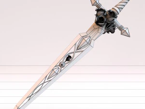 fantasy sword 21 3D Model
