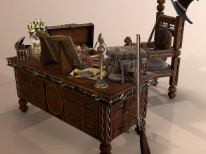 tavola medievale Modello 3D