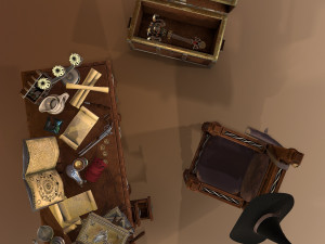 medieval table Model 3D