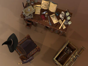 tavola medievale Modello 3D