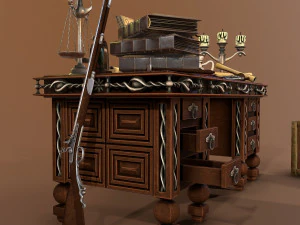 tavola medievale Modello 3D