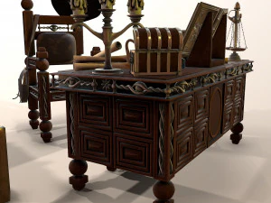 tavola medievale Modello 3D