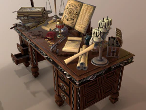 tavola medievale Modello 3D