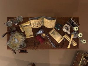 medieval table Model 3D