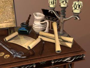 tavola medievale Modello 3D