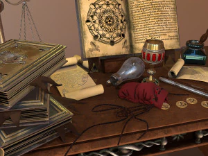 tavola medievale Modello 3D