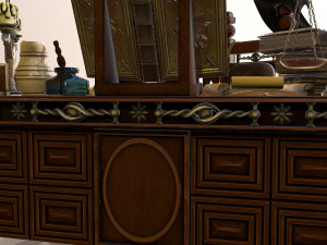 medieval table Model 3D
