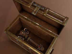 medieval table Model 3D