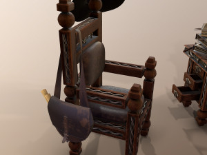 medieval table Model 3D