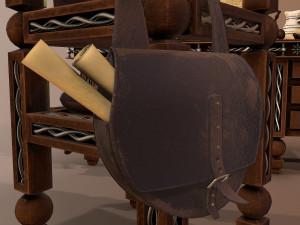 medieval table Model 3D