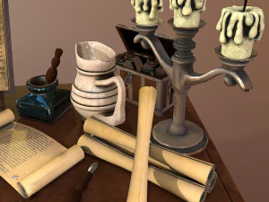 tavola medievale Modello 3D