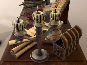 tavola medievale Modello 3D