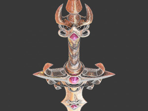 fantasy sword 22 Model 3D