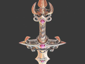 fantasy sword 22 3D Model