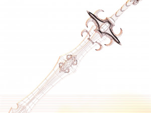 fantasy sword 22 Model 3D