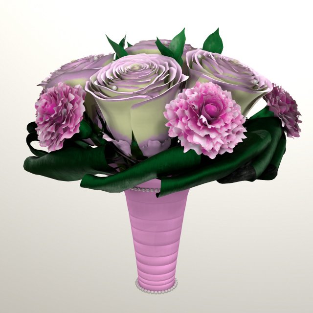 bouquet of brides Modelo 3D .c4d .max .obj .3ds .fbx .stl .blend 