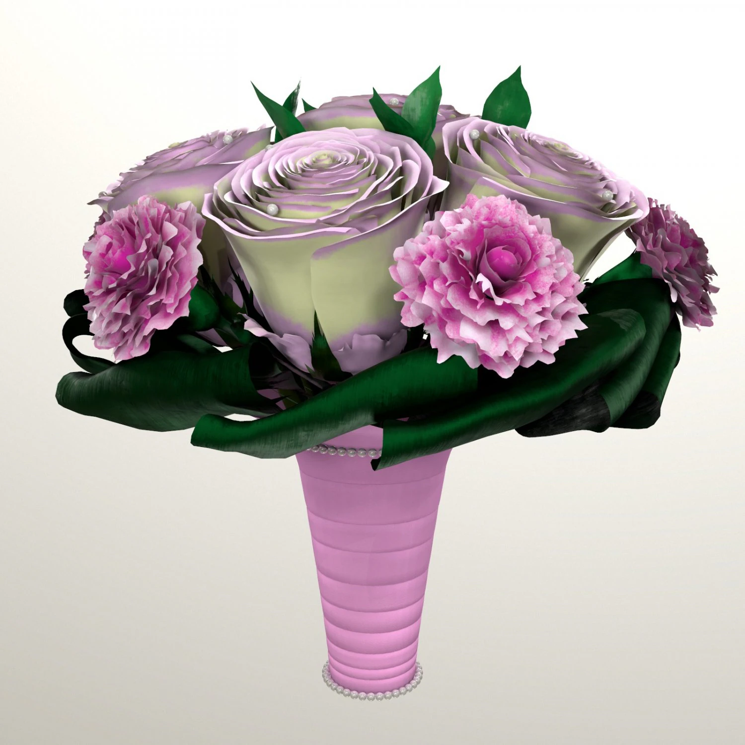 bouquet of brides 3D Model .c4d .max .obj .3ds .fbx .stl .blend 