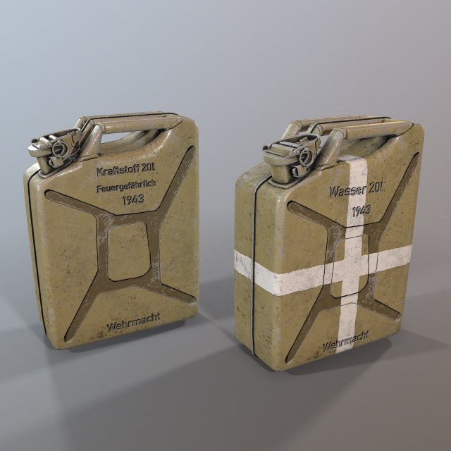 jerry can 3D Model .c4d .max .obj .3ds .fbx .stl .blend 