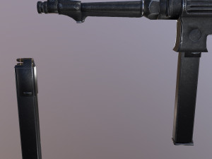submachine mp 38 40 Modello 3D