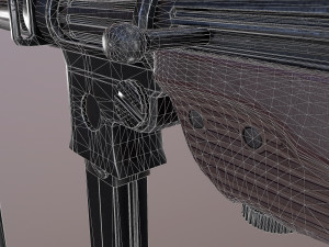 submachine mp 38 40 Modello 3D