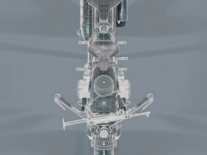 motocicletta tedesca r 75 schwarz grau ww2 Modello 3D