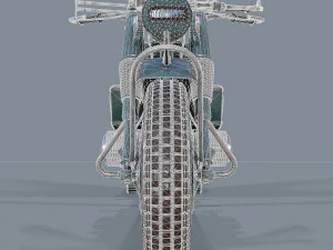 motocicletta tedesca r 75 schwarz grau ww2 Modello 3D