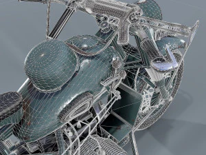 motocicletta tedesca r 75 schwarz grau ww2 Modello 3D