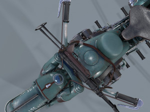 german motorcycle r 75 schwarz grau ww2 Modelo 3D