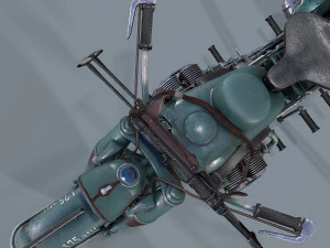 motocicletta tedesca r 75 schwarz grau ww2 Modello 3D