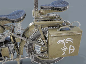 german motorcycle r 75 ww2 3D Model