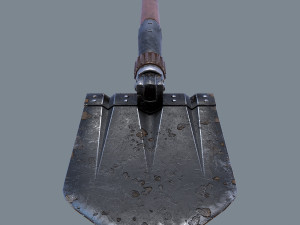 german sapper shovel ww2 3D Model