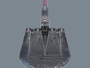 german sapper shovel ww2 Model 3D