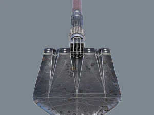 german sapper shovel ww2 3D Model