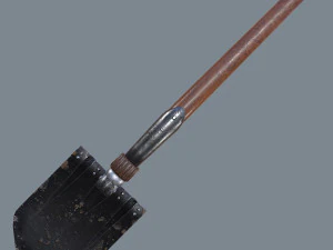 german sapper shovel ww2 3D Model