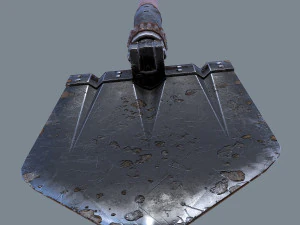 german sapper shovel ww2 3D Model