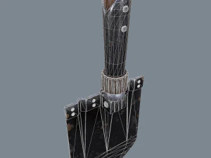 german sapper shovel ww2 3D Model